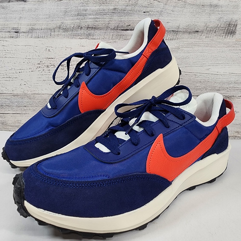 Nike Waffle Debut Women Size 11 Blue Void Red DH9523-400 Retro Sneakers New